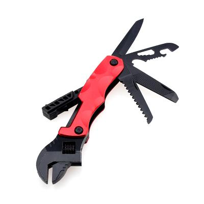 China Stainless Steel Camping Goal Tool High Quality Adjustable Multi Wrench With Aluminum Mini Wrench for sale