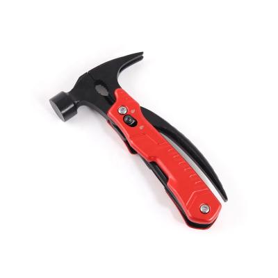 China Portable Camping Claw Hammer Type Nail Hammer Stainless Steel Machinist Enforcement Tool Multi Purpose Hammer with Pliers for sale