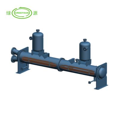 China Refrigeration parts flooded tpye oil tpye heat exchanger separator full liquid gas liquid evaporator condenser tubular type for sale