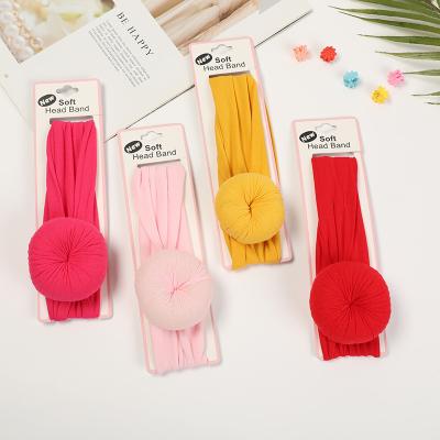 China Fashion Baby Toddler Infant Headbands Hangers Cute Kid Nylon Headbands Hair Accessories Headbands For Newborn for sale