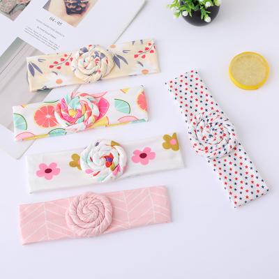 China Fashion Baby Good Quality Nylon Printing Hair Bands Organic Girls Hairband Baby Headband And Bows Baby for sale