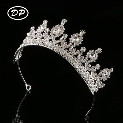 China Wholesale Custom Luxury Princess Beauty Prom Crowns Bridal Tiaras DP Crystal Rhinestone Hair Jewelry Fashion Crown for sale