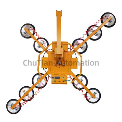 China Hotels 1000Kg Electric Curtain Wall Glass Suction Cup Handling Crane Vacuum Crane for sale