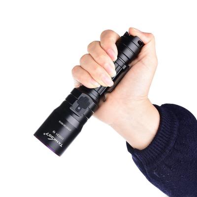 China Tank007 NDT 18650 industrial legal black filter Japan nichia LED 365nm rechargeable black light UV flashlight for sale