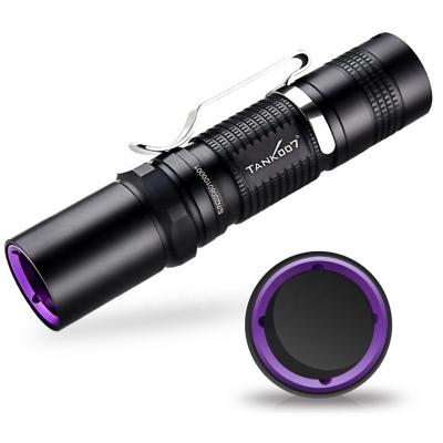 China Blacklight Tank007 365nm Torch 365nm Black Industrial Anti-Counterfeiting Industrial UV LED Flashlights 365nm Instant Light UV Flashlight for sale