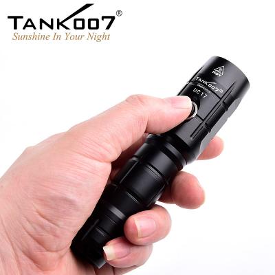 China TANK007 UC17 USB Rechargeable Powerful Tactical Police Guard Torch Light for sale