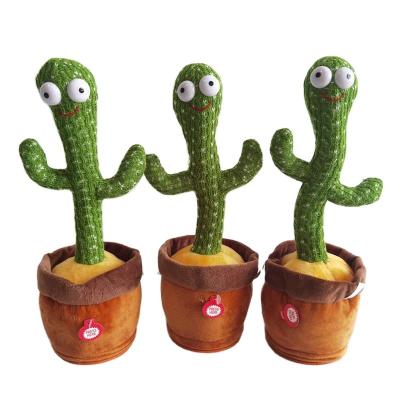 China Plush Drop Shipping 32CM Amazon Hot Selling Dancing Cactus Funny Plush Toys Shake Dancing Singing Cactus Electronic Toy for sale