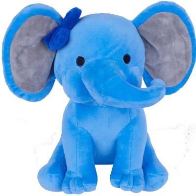 China Plush Drop Shipping Cute Kawaii Elephant Stuffed Animal Plush Toy 25CM Choo Choo Express Gray Plush Pink for sale