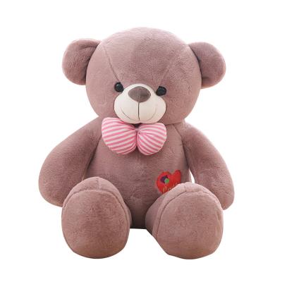 China Hot Sale 80cm Soft Plush Cotton Stuffing Plush Teddy Bear Sweet Bowknot Teddy Pillow Toy for sale