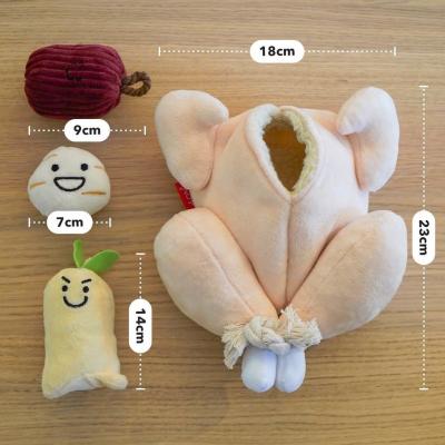 China Creative Stocked Anti Bite Simulation Chicken Toy Puppy Squeaky Pet Chew Dog Toys for sale