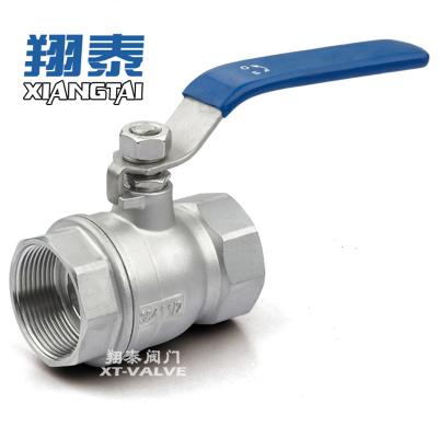 China General Stainless Steel 2PC Korea Type Female Thread End Ball Valve With Lockable Handle for sale