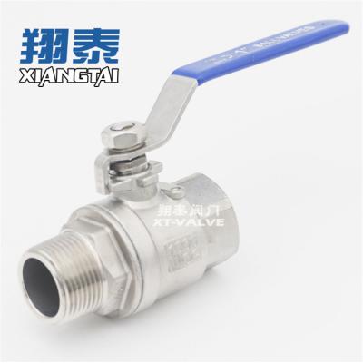 China Hot Selling Popular Stainless Steel Ball Valve Material Stainless Steel Male-Female Ball Valve 2pc for sale