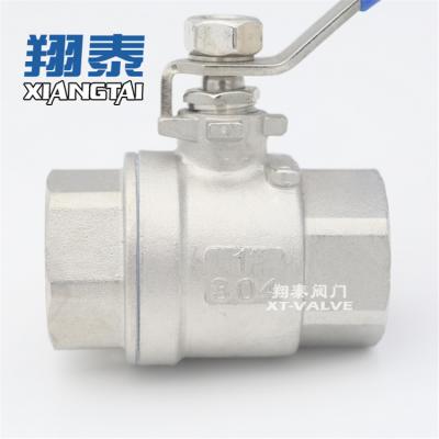 China Stainless Steel Factory New Product Stainless Steel Ball Valve 2pc Gauge Thread End for sale