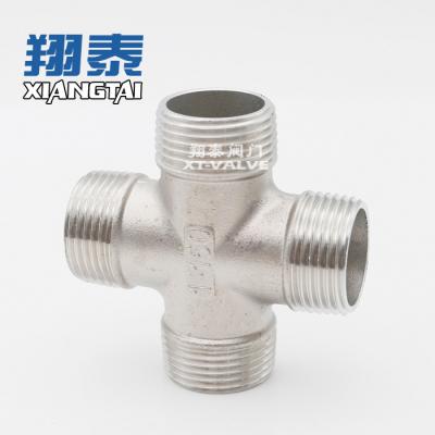 China Four Way Valve MALE CROSS MALE CROSS Way Valve General Promotional Custom Logo Valve Stainless Steel Four Way Valve for sale