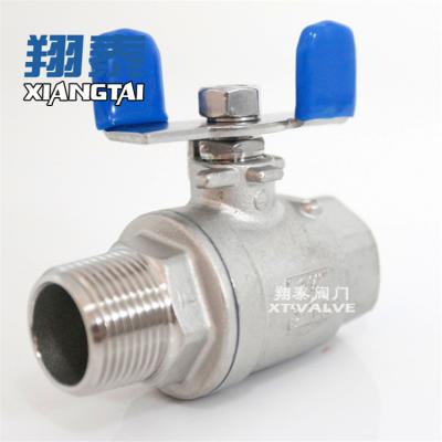 China Manufacturer Stainless Steel Ball Valve 2pc Wholesale Male Female Thread With Handle for sale