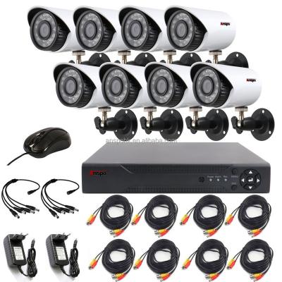 China NIGHT VISION 1.3MP AHD 8CH Kit Home Security Cameras System CCTV 720P AHD Visual Waterproof Camera with 8CH DVR BNC Connector for sale