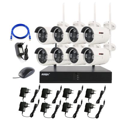 China Outdoor Waterproof FULL HD IP CCTV Camera System Wireless Kit 2MP 1080P Wifi NVR Kit NIGHT VISION CCTV 8CH Network for sale