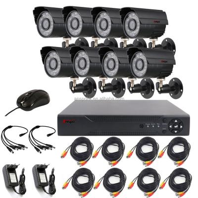 China Waterproof CCTV 720P 1.3MP AHD System AHD KIT Video Surveillance Camera 8CH NIGHT VISION Security Cameras Kit with 8CH DVR BNC Connector for sale