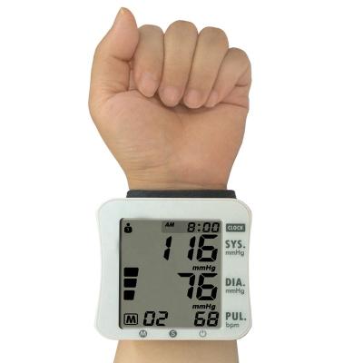 China Adjustable Nylon and Polyester Digital Blood Pressure Monitor Pulse 0ximeter Irregular Heartbeat BP Wrist Cuff Perfect for Health Monitoring for sale