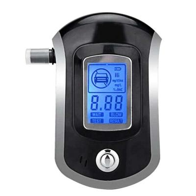 China Digital Breath Alcohol Tester Breathalyzer With LCD Display With 5 Mouthpieces Fonts Alcohol AT600 for sale