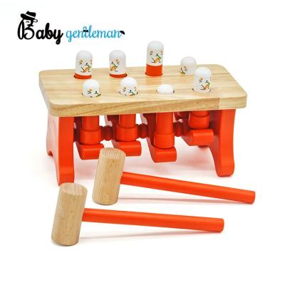 China New Arrival Plywood+ Educational Games Babies Solid Wood Wooden Hammer Toy Z11042G for sale