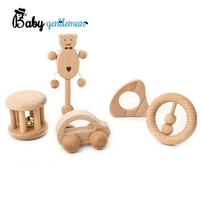 China Toy Factory Direct Popular Wooden Musical Play Rattle Game Gym Baby Toy Sets Z08247K for sale