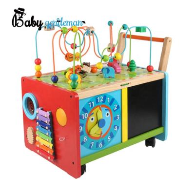 China Baby Wooden Top Walker Sale Activity Toddler Toys Multifunctional First Steps Educational Toys For Baby Z12220D for sale