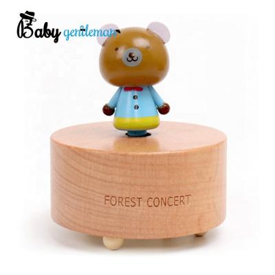 China Wind Custom Wooden Animal Wooden Music Box For Baby Z07068B for sale