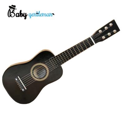 China Wholesale Popular Basswood Kids Baby Rock Wooden Musical Instrument Mini Guitar Toys For Children Z07055H for sale