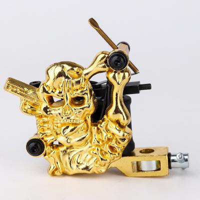 China Steady over 20 years experience/Tattoo Companies /OEM Embossed Skull Coil Tattoo Machine Supplier for sale