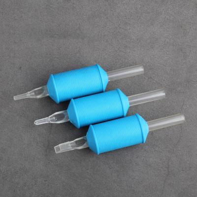 China Body Silicone 25mm Plastic Tattoo Grip Machine Disposable Tattoo Tube Tattoo Grip for sale