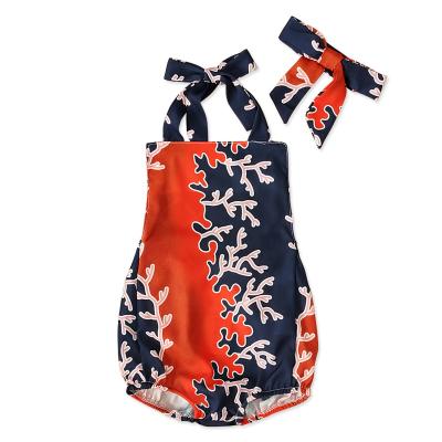 China Hot Selling Kids African Print Bohemian Overalls Breathable Summer Baby Kids Sleeveless Cute Clothing Girls Overalls for sale