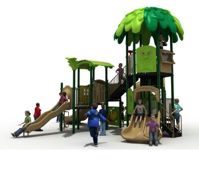 China Park Kids Toy Children Slide Tree House Outdoor Plastic Playground Toys for sale