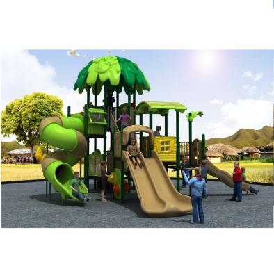 China Park Kids Toy Children Slide Tree House Plastic Outdoor Playground Toys for sale