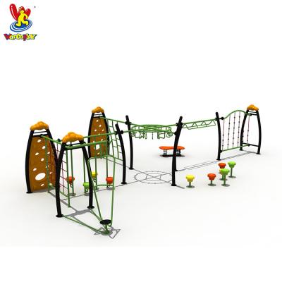 China Imported LLDPE +Galvanized Steel Pipe +Rope Children's Building Climbing Outdoor Playground Equipment Fitness Training Fun Rope Nets for sale