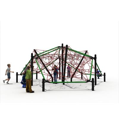 China Park Amusement Park Slide Plastic Outdoor Rope Climbing Net Playground Equipment for sale