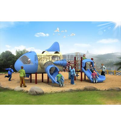 China Park Slide Kids Toy Air Plane Equipment Outdoor Plastic Kids Playground for sale