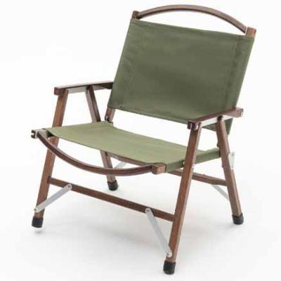 China Folding; Factory direct supply new ultra-lightweight Kermit Chair Outdoor Portable Beach fishing oak wood folding chair for sale