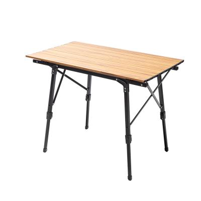 China Folding; Latest Arrival Ultralight Folding Table Picnic Camping Barbecue Portable Solid Wood Outdoor Table for sale