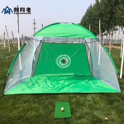 China High Quality Sunscreen Golf Practice Net Folded Indoor And Outdoor Golf Training Net Into Golf Training Aids for sale