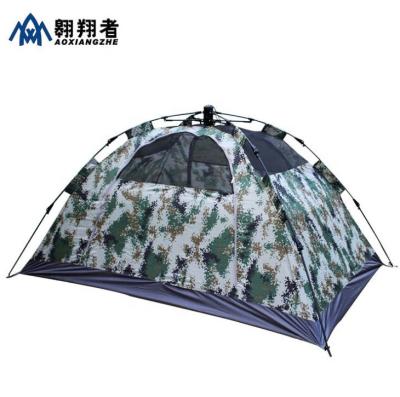 China Army camping tent hot sale outdoor camping camouflage tent Single-door automatic tent 3 seconds open camping tent for sale