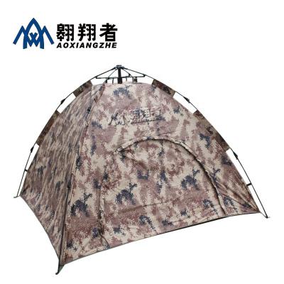 China New Durable Outdoor Cotton Desert Camouflage Automatic Camouflage Camping Tent for sale