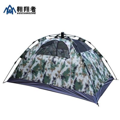 China Double Layers Outdoor Camping 2 Man Tent Automatic Camouflage Wholesale Tent for sale