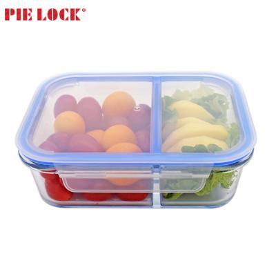 China Freshness Preservation Hot Vendor Microwave Borosilicate Glass Food Safe Storage Containers for sale