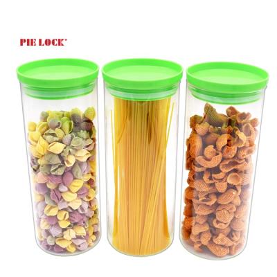 China Sustainable Storage Bottles And Jars Food Storage Container With PP Lid Borosilicale Clear Glass Jar for sale