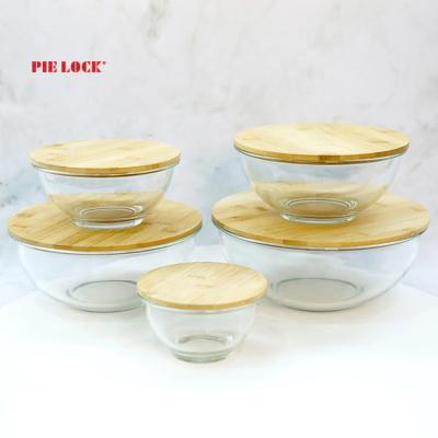 China Disposable High Borosilicate Glass Bowl Heat Resistant Glass Mixing Bowl Hot Selling Glass Bowl For Salad for sale