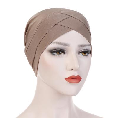 China Comfortable Islamic Arab Head Wraps Scarfs Inner Hijab Mujer Fashionable Head Wraps Muslim Turban For Women Islamic Inner Hijab Hat for sale