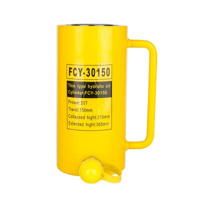 China 30Ton Heavy Duty Extended Single Acting FCY-30150 Seals Hollow Bottle Car Hydraulic Cylinder Jack For Lifting Building 30T for sale