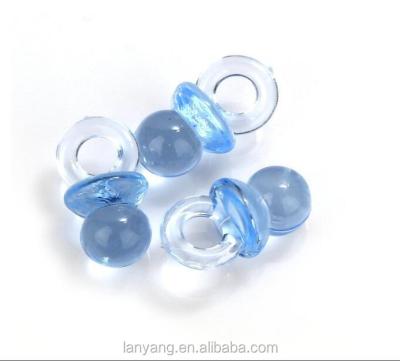 China Small Blue Pink Acrylic Baby Pacifier Baby Shower Favors Because-01 for sale