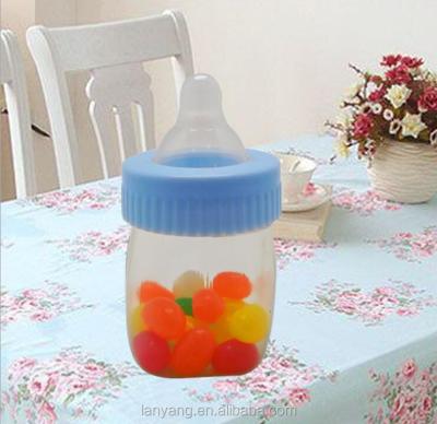 China Plastic Fallible Blue Pale Pink Gift Bottles Favors Pour Up Gift Bottle for sale